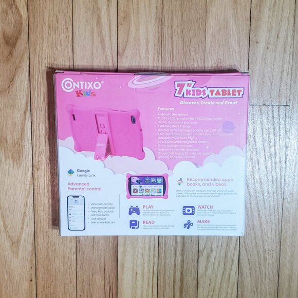 PINK CONTIXO 7in KIDS LEARNING TABLET W/DUAL CAMERA - Picture 3 of 3